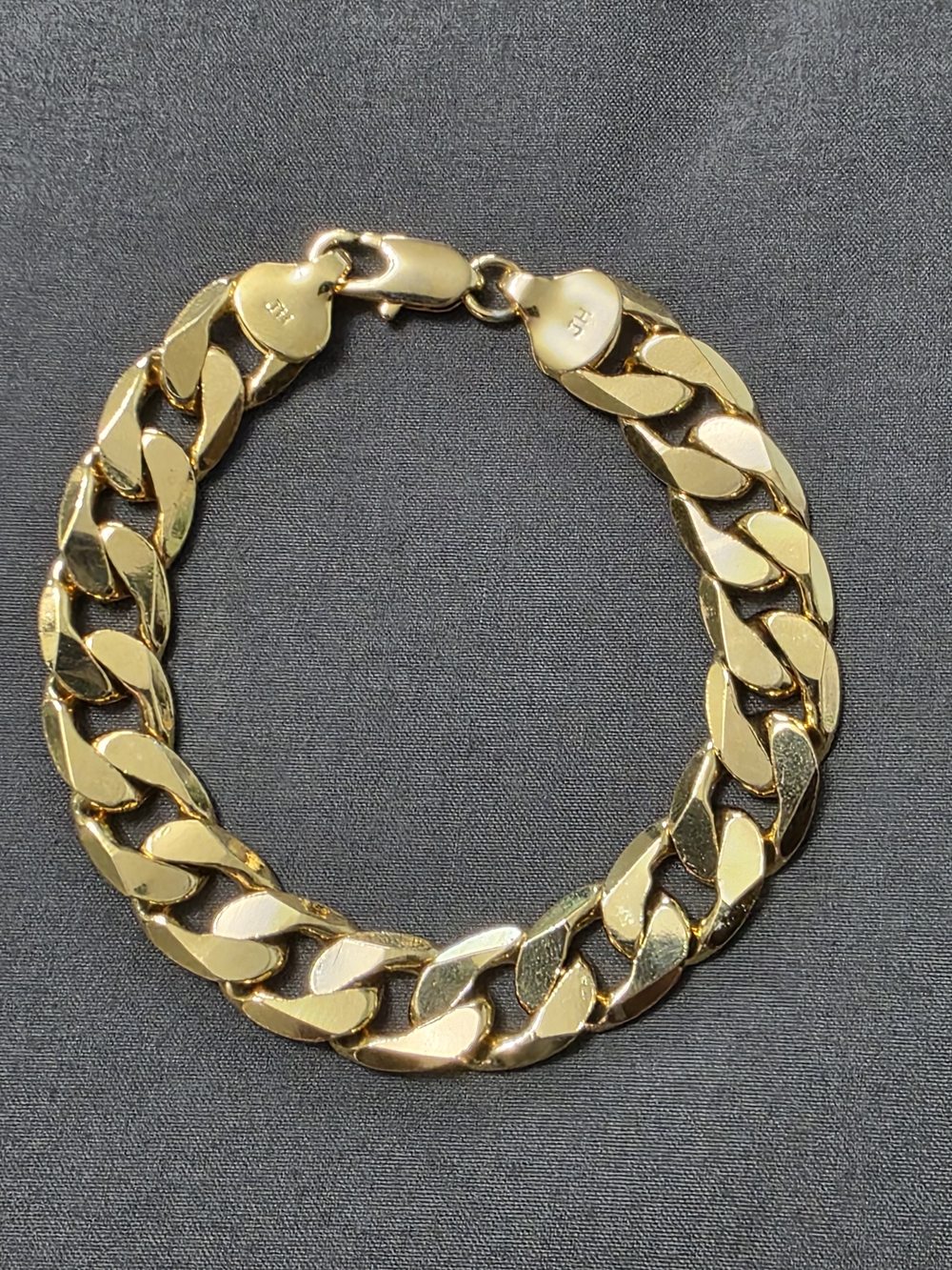 Estate - Gold-Tone Cuban Chain Fashion Bracelet - 465